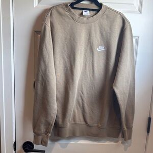Nike Men's Beige Crewneck Sweater